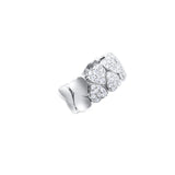 White Gold Pave Diamond Heart Ring - Mila Gems