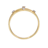 Three Row Diamond Ring - Mila Gems