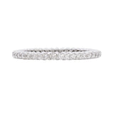 White Gold Diamond Band Ring - Mila Gems