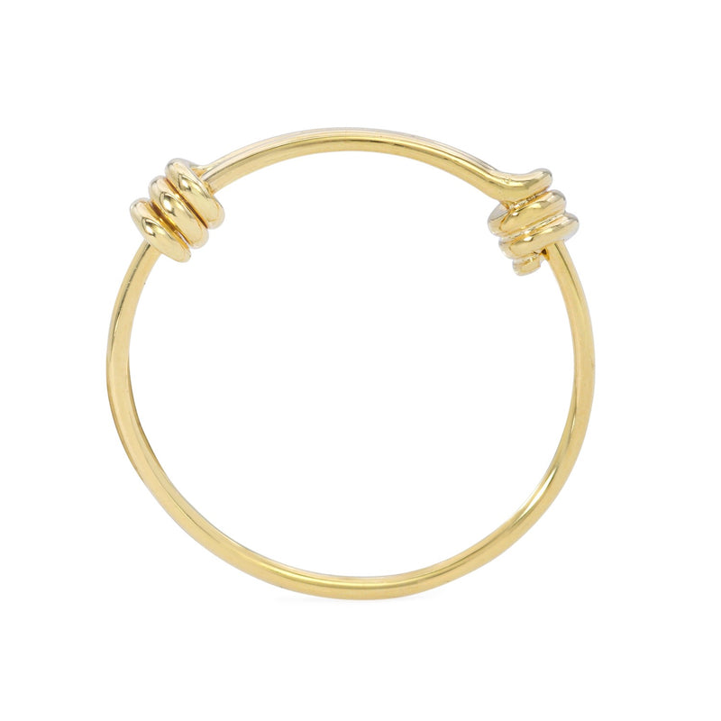 Yellow Gold Spring Ring - Mila Gems
