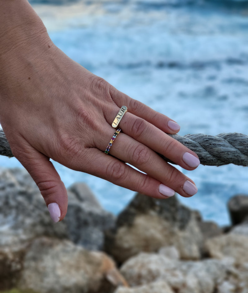Engraved Name Ring - Mila Gems