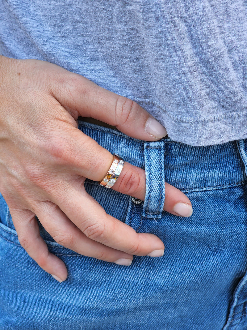 Scattered Diamond Ring - Mila Gems