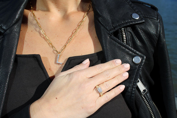 Pave Diamond Ring - Mila Gems
