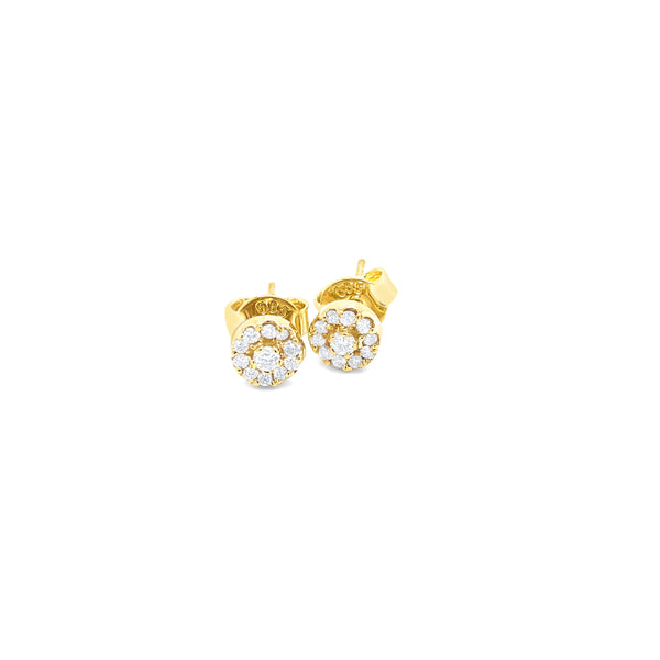 Diamond Cluster Earrings - Mila Gems