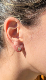 Diamond Cluster Earrings - Mila Gems