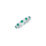 Emerald and Diamond Ring - Mila Gems
